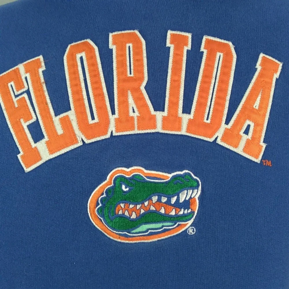 Adidas Florida Gators hoodie sweatshirt sweater youth medium blue embroidered